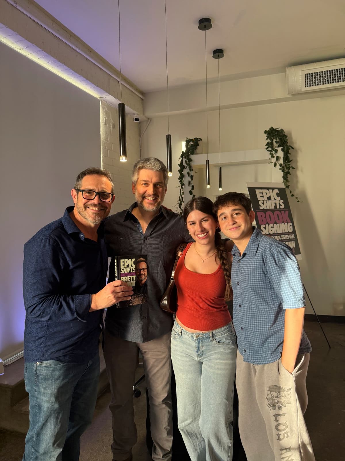Friends at the launch party